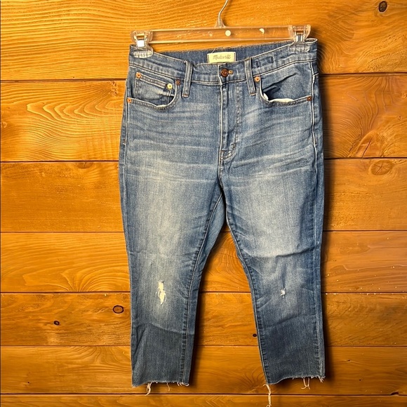 We The Free Free People Denim Skinny Jeans Size‎ 30 Frayed Hem Charcoal Black - Picture 1 of 11